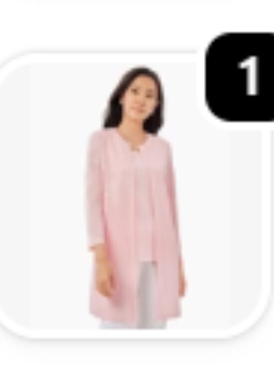 Mishook Sheer Floral Knit Topper in Pink